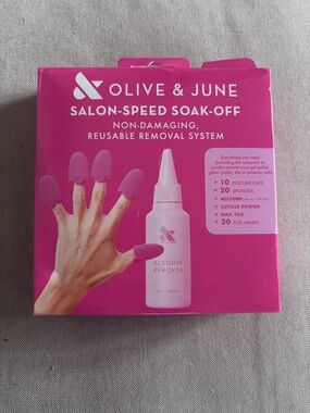 Pink Salon-Speed Soak-Off Acetone Remover Kit